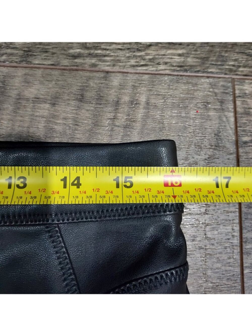 Pants Free People Womens Pull On Flux Leather Black Size 8 Biker Skinny - Picture 4 of 13